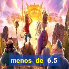 menos de 6.5 escanteios o que significa